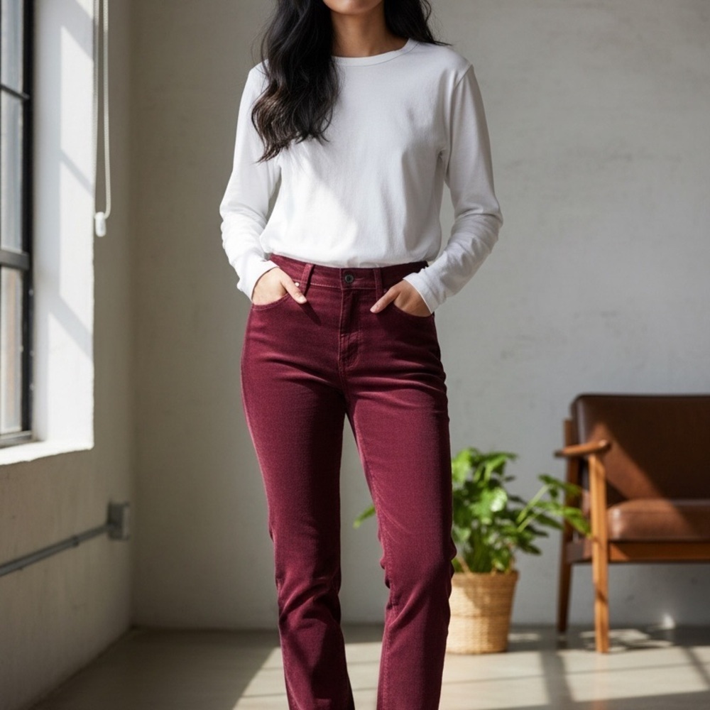GAP Denim High Rise True Skinny Ankle Pants - Red NWT